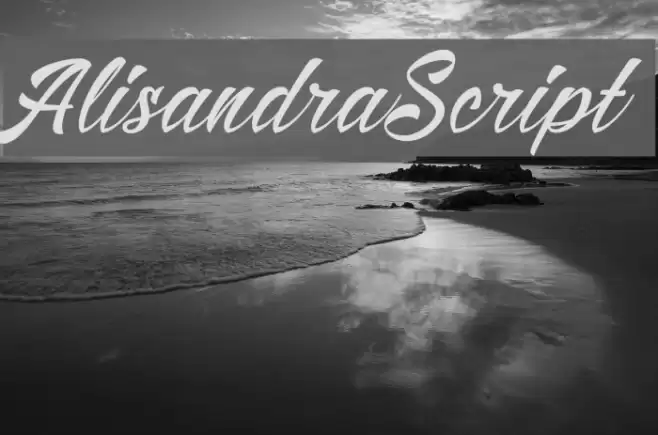 AlisandraScript Font examples