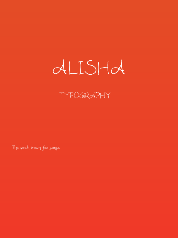 Alisha Poster