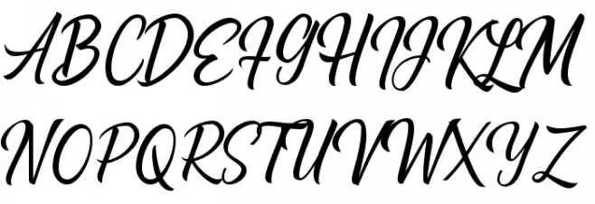 Alishader Demo Schriftart Groß