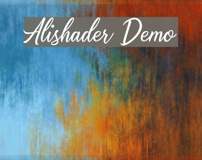 Alishader Demo Font examples
