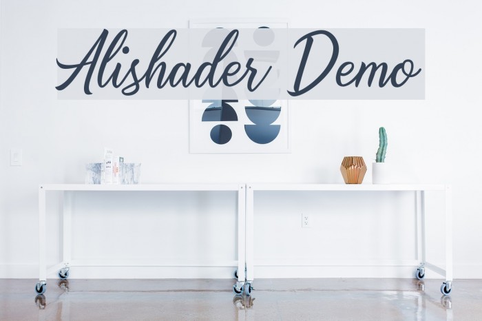 Alishader Demo Font examples