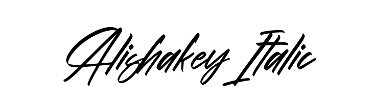 Alishakey Italic  font caratteri gratis