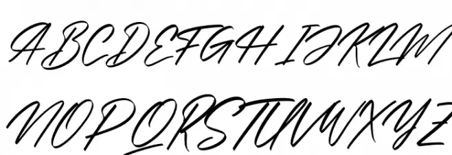 Alishakey Italic Schriftart Groß