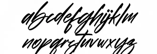 Alishakey Italic Caratteri MINUSCOLO
