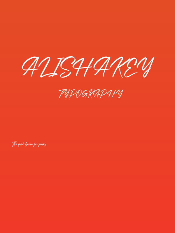 Alishakey Poster