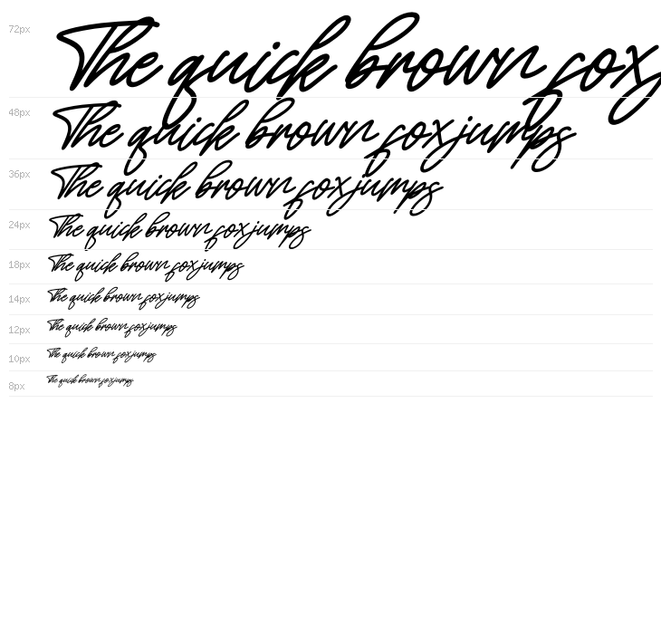 Alishanty Italic Waterfall