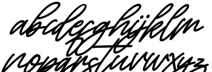 Alishanty Italic Font LOWERCASE