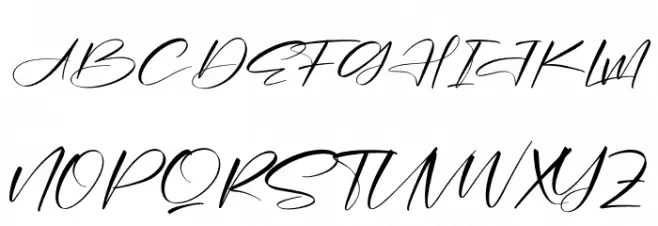 Alishanty Signature Schriftart Groß