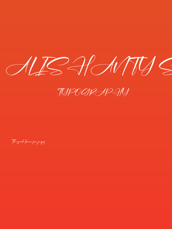 Alishanty Signature Poster