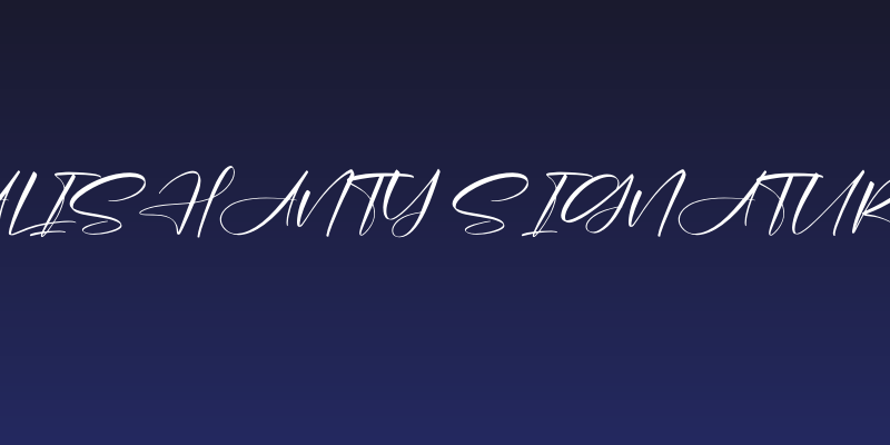 Alishanty Signature Social Header