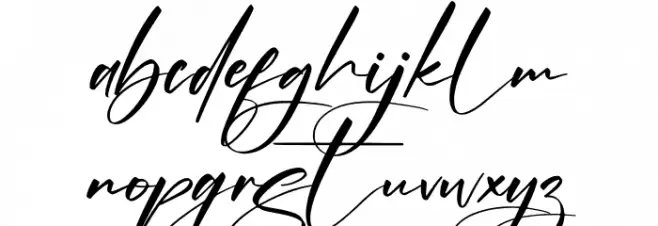 Alishanty Signature फ़ॉन्ट लोअरकेस