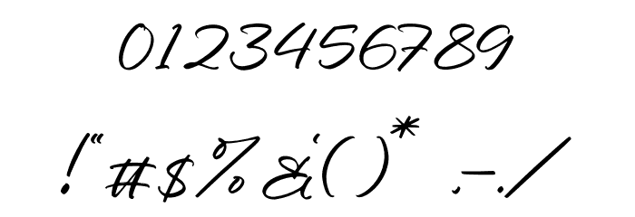 Alishia Erittha Font OTHER CHARS
