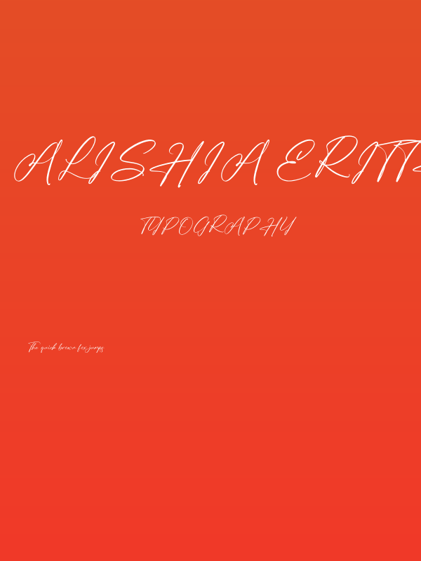 Alishia Erittha Poster