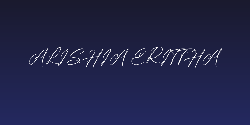 Alishia Erittha Social Header