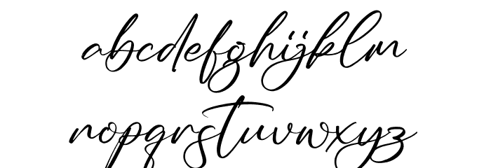 Alishia Erittha Font LOWERCASE