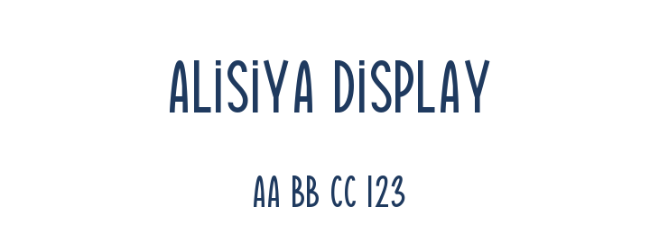 Alisiya Display Font Preview