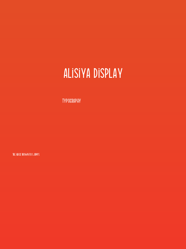Alisiya Display Poster