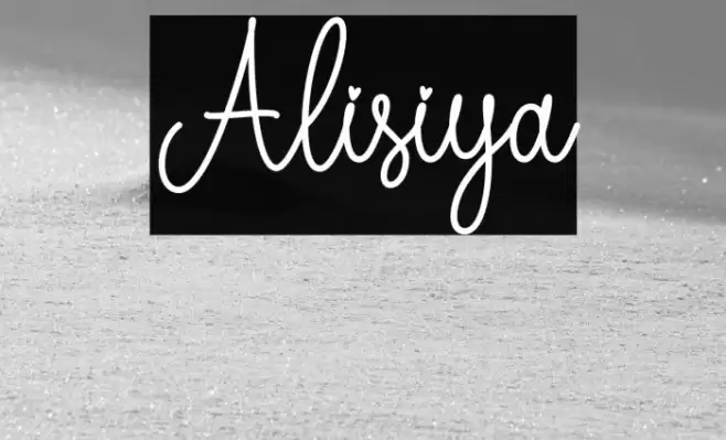 Alisiya Font examples