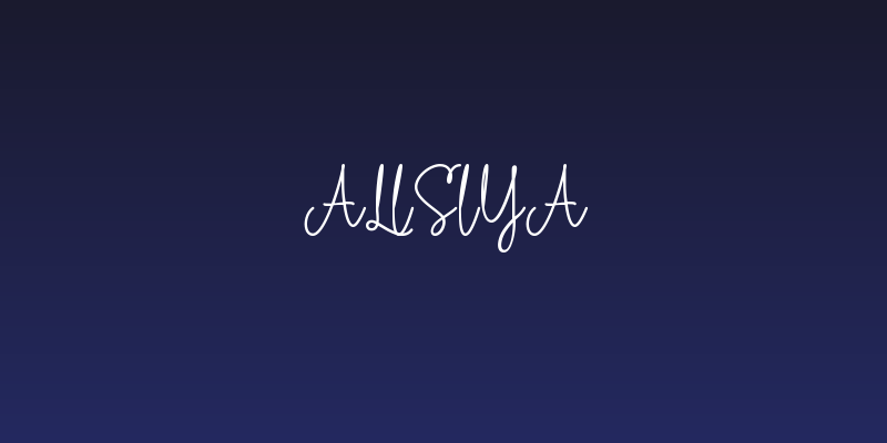 Alisiya Social Header