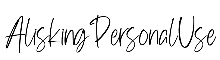Alisking Personal Use  Fuentes Gratis Descargar