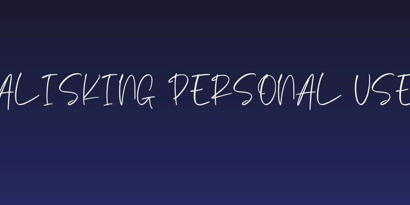 Alisking Personal Use Social Header