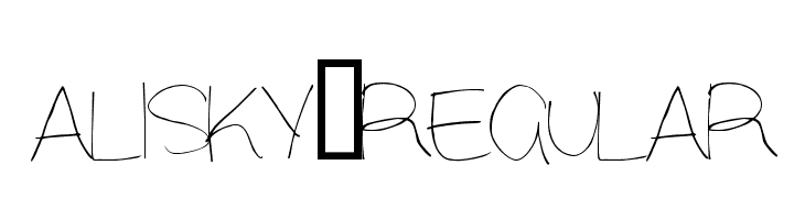Alisky-Regular  Free Fonts Download