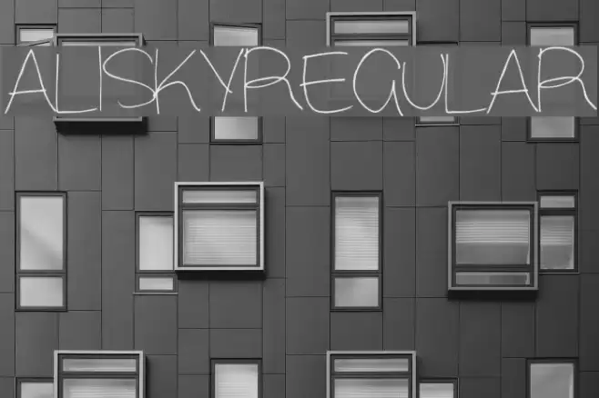 Alisky-Regular Font examples