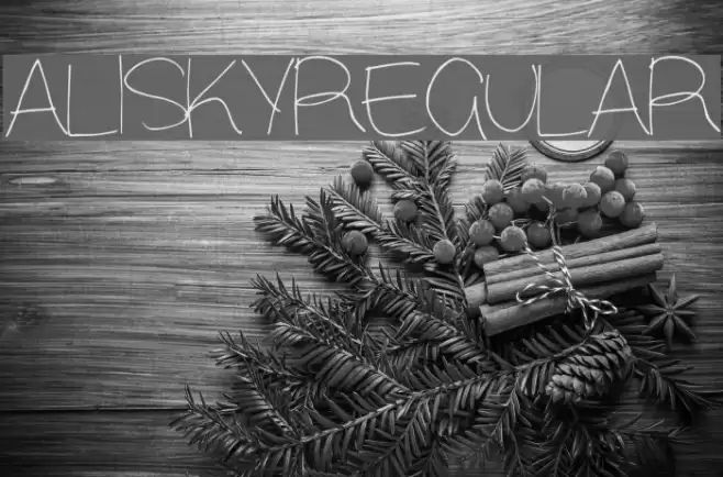 Alisky-Regular Font examples