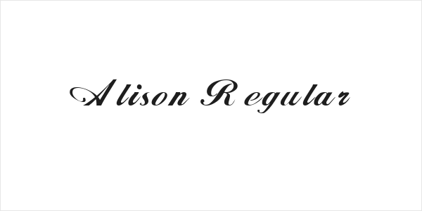 Alison Regular Logo