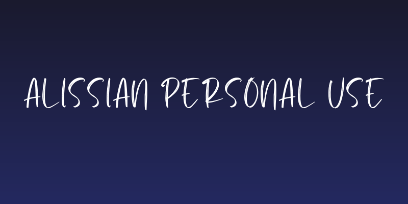 Alissian Personal Use Social Header