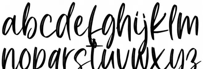 Alissian Personal Use Font LOWERCASE