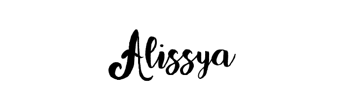Alissya  font caratteri gratis