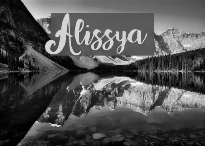 Alissya Font examples