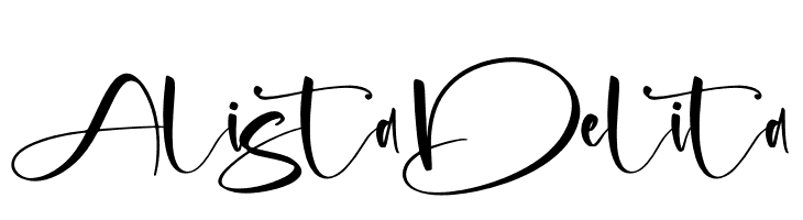 Alista Delita  font caratteri gratis
