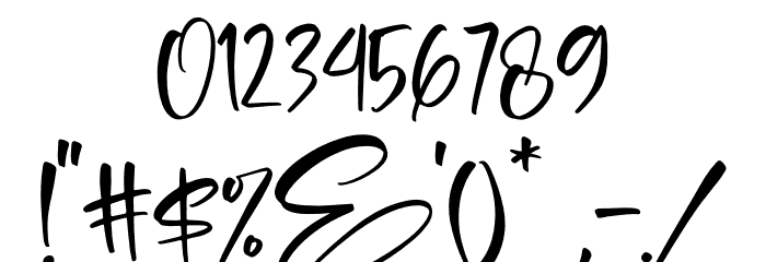 Alista Delita Font OTHER CHARS