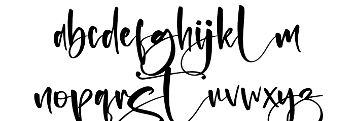 Alista Delita Font LOWERCASE