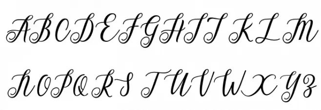 AlistaScript Schriftart Groß