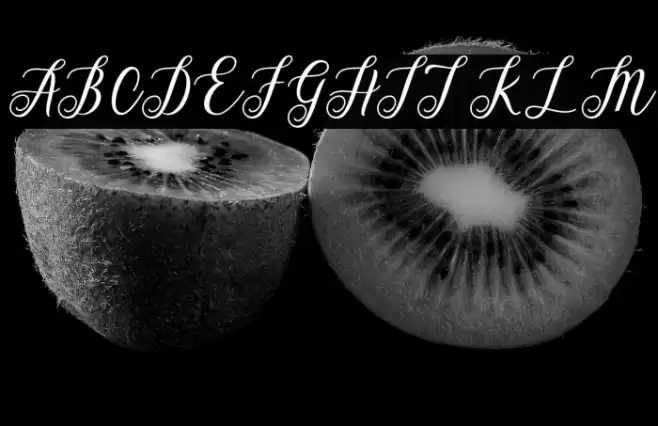 AlistaScript Font examples