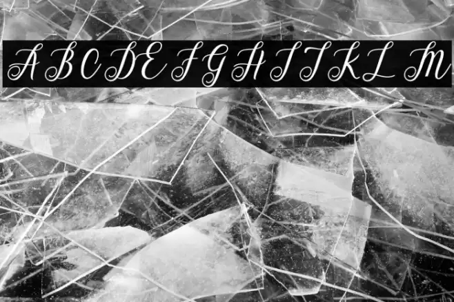 AlistaScript Font examples