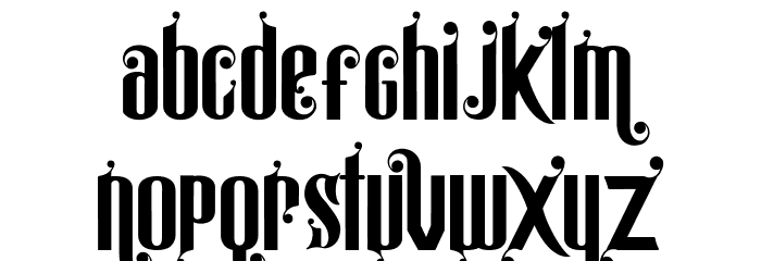 Alistair morrison demo Font LOWERCASE