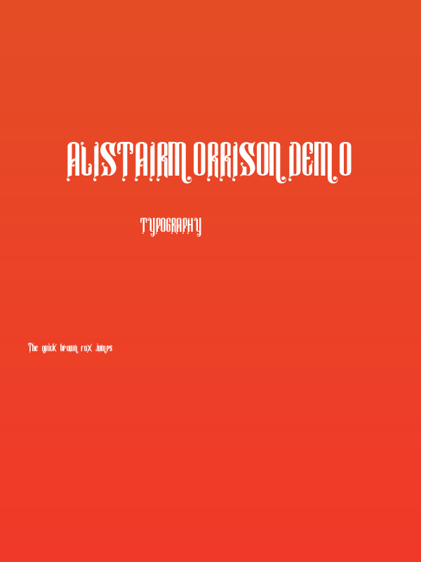 Alistairmorrisondemo Poster