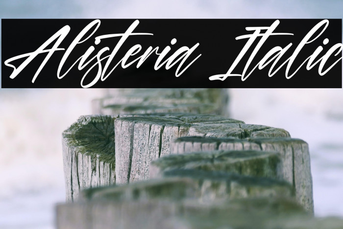 Alisteria Italic Example 3