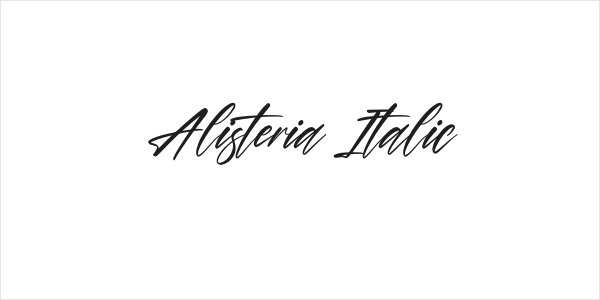 Alisteria Italic Logo
