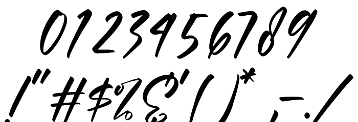 Alisteria Font OTHER CHARS