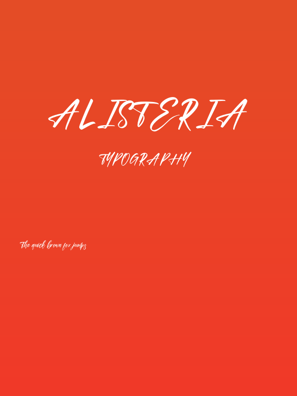 Alisteria Poster