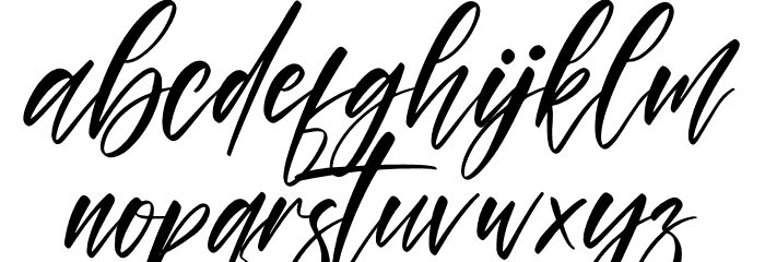 Alisteria Font LOWERCASE