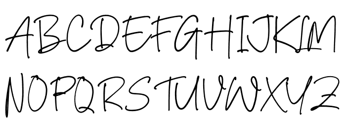 Alistonde Font UPPERCASE