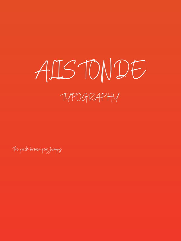 Alistonde Poster