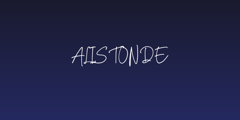 Alistonde Social Header