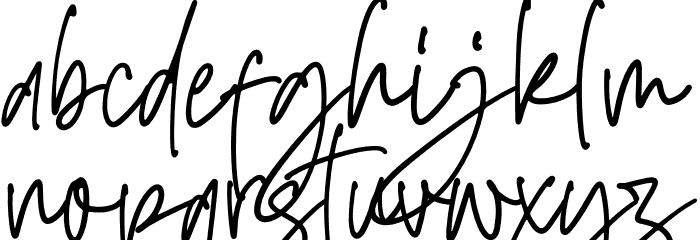 Alistonde Font LOWERCASE